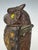 Brown 1880 Cast Iron Mechanical Owl Coin Bank With a Turning Head and Glass Eyes For Sale - Image 8 of 13