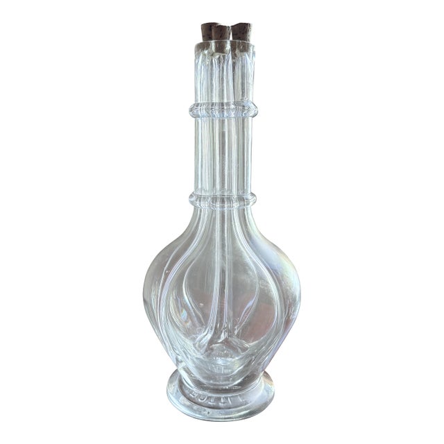 Mid 20th Century French 4 Chamber Decanter For Sale