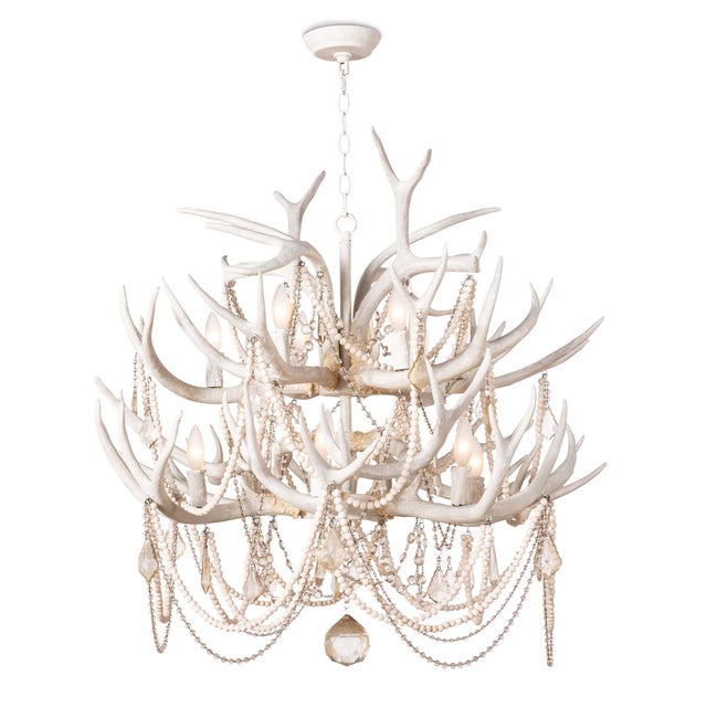 Plastic Regina Andrew Cheyanne Antler Chandelier For Sale - Image 7 of 7