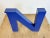 1970s Vintage Blue Iron Facade Letter N, 1970s For Sale - Image 5 of 9