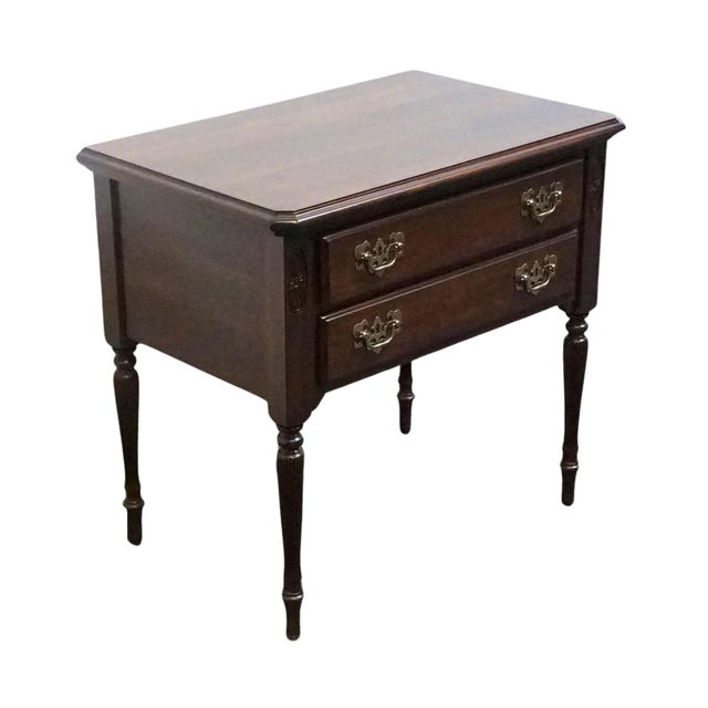 ETHAN ALLEN Georgian Court Collection Solid Cherry Traditional Style 28" Nightstand 11-5206 26.5" High 28" Wide 18" Deep...
