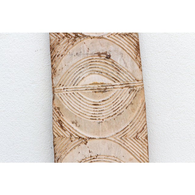 19th Century Chalk White Carved African Panel For Sale - Image 4 of 7