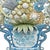 Pair of Painted Tole Wall-Mounted Urns With Flowers For Sale - Image 14 of 17