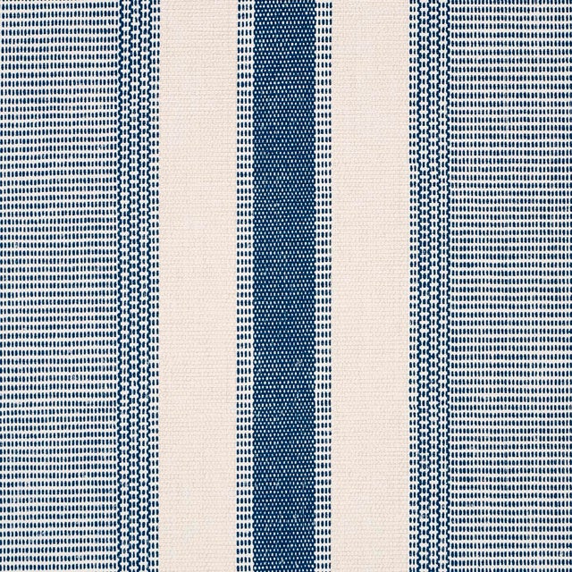 Contemporary Schumacher X A Rum Fellow Ipala Stripe Wallpaper In Ocean For Sale - Image 3 of 4