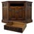 Antique Linenfold Panelled Cabinet in Oak, 1900s For Sale - Image 3 of 14
