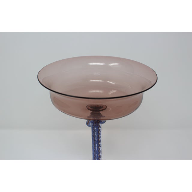 Murano Vintage Murano Compote For Sale - Image 4 of 6