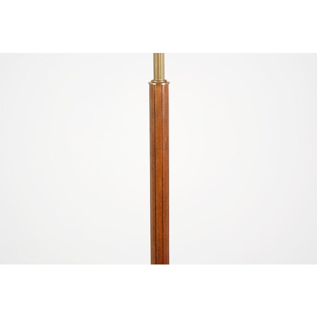 Swedish Floor Lamp in Brass and Wood from AB Armaturhantverk, 1950 For Sale - Image 6 of 11