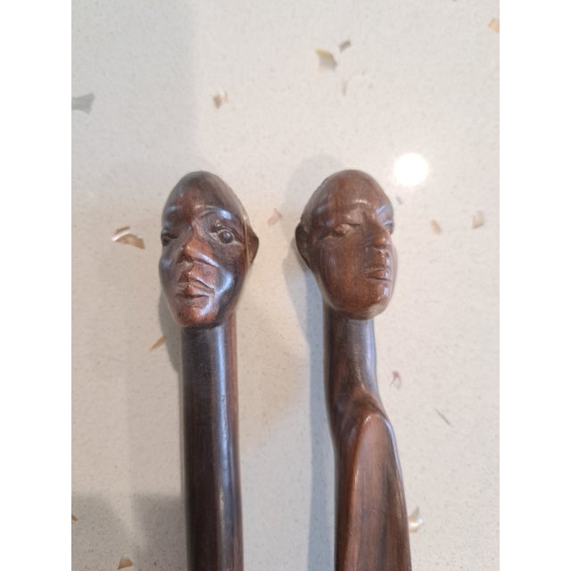 Wood Mid Century African Shoehorns For Sale - Image 7 of 7