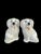 Pair of Miniature English Staffordshire Poodle Figurines, 1950s, 3ʺ Tall For Sale - Image 10 of 11