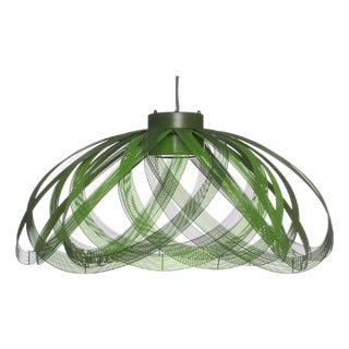 Cote by Oggetti Galvanized Iron Suspension Light, Green For Sale