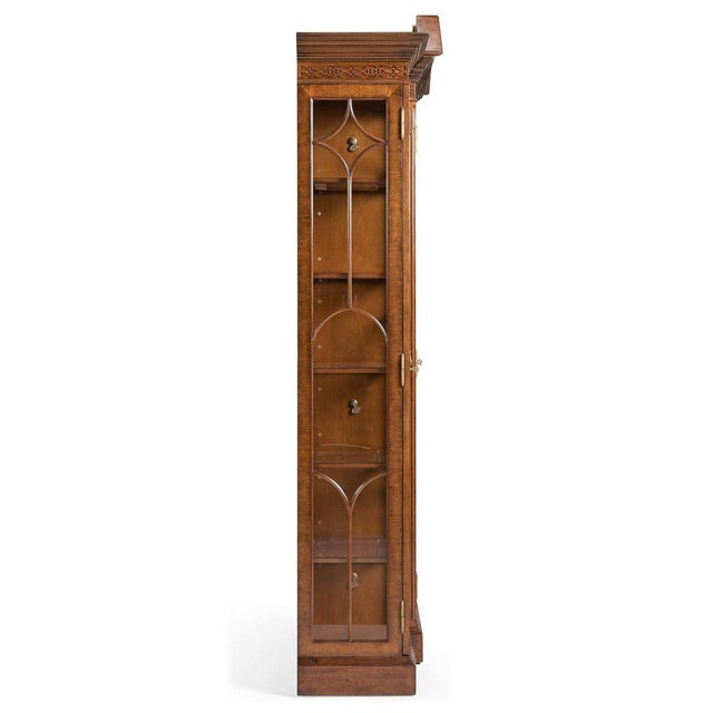 Walnut Display Bookcase For Sale - Image 11 of 12