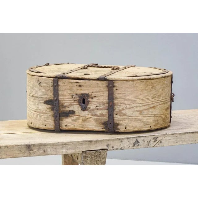 Metal Bound Box, 1840s For Sale - Image 3 of 10