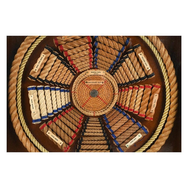 Collection Showcase marine ropes. Vintage decoration. String Collection framed. This piece is designed in the style of the...