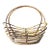 Boho Vintage Wooden Simple Decorative Basket For Sale