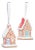 Gingerbread House Ornaments, Assorted Set of 6 Pieces For Sale