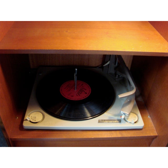 Vintage Cabinet with Record Player and Bar, 1960s For Sale - Image 11 of 12