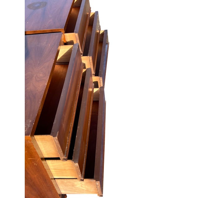 Wood Vintage Mid Century Modern Pair of Nightstands or End Tables For Sale - Image 7 of 7