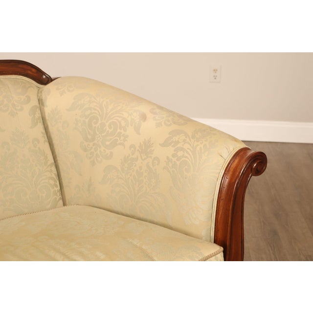 Ethan Allen Ethan Allen French Louis XV Style Camelback Sofa For Sale - Image 4 of 18