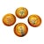Japanese Botanical Bowls & Plates, Set of Eight For Sale