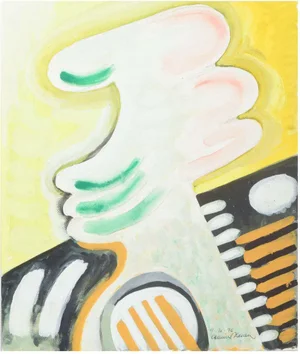 Osmund Hansen, Abstract Composition, 1976, Gouache on Paper