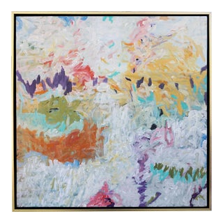 "After the Rain" Abstract Painting by Laurie MacMillan, Framed For Sale