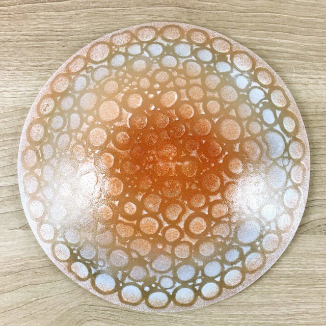 Maurice Heaton Art Glass Circles Bowl For Sale In Boston - Image 6 of 8