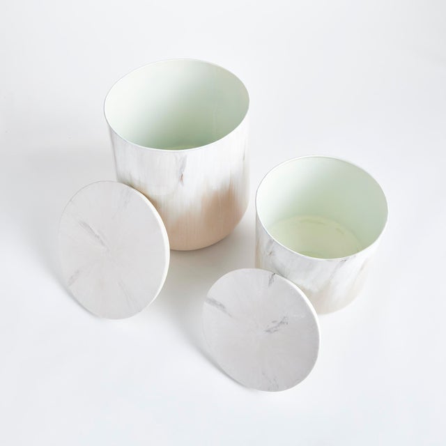 Modern Santos Storage Tables, Set Of 2 For Sale - Image 3 of 4