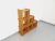 Vintage 80's pine staircase bookcase, in the Maison Regain style, rare design, original interlocking, very good condition....