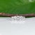 Silver 1.4Ct Lab Grown Diamond Band With 9 Lab Diamonds in Solid 14k Gold, Size 6.75 For Sale - Image 8 of 9