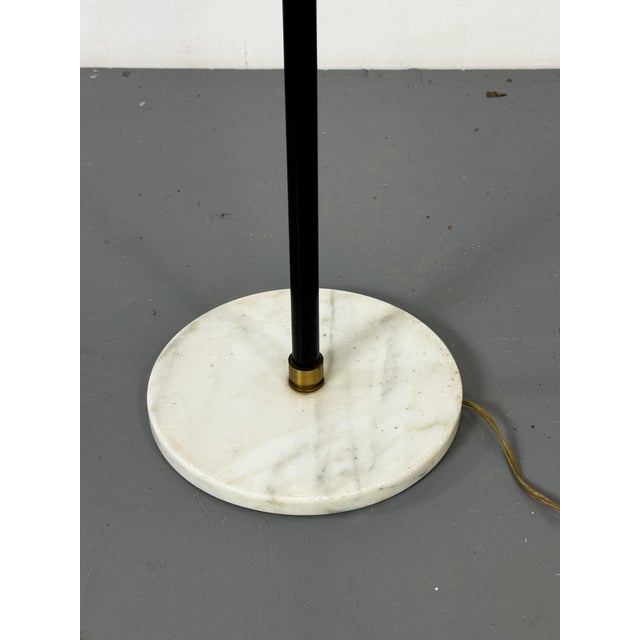 1950s Mid-Century Modernist Italian Floor Lamp with Marble Base, 1950s For Sale - Image 5 of 14