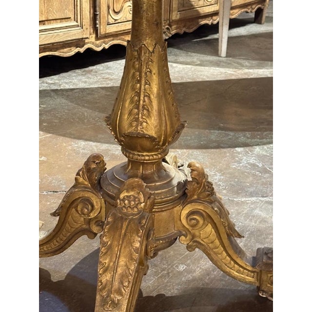 Italian Giltwood Center Table For Sale - Image 9 of 10