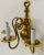 Georgian Brass Three Light Wall Sconce For Sale In New York - Image 6 of 9