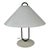 Space Age Mushroom Lamp with White Acrylic Shade and Metal Base For Sale - Image 5 of 8