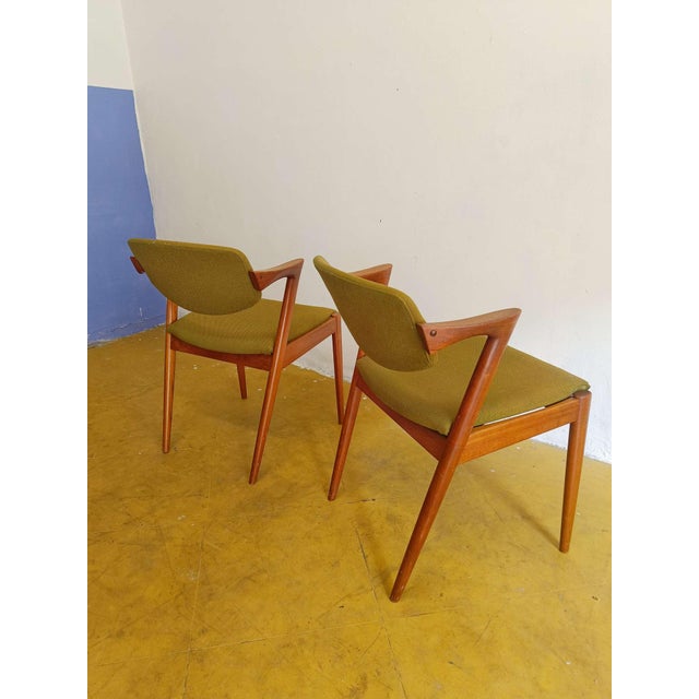 Wood Vintage Danish Chairs, 1950s, Set of 2 For Sale - Image 7 of 9