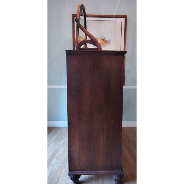 British Classics Dawson Highboy / Tall Dresser With Mirror Topper Set by Ethan For Sale - Image 14 of 18