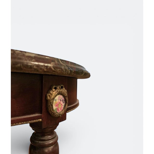 Louis XVI Bouillotte Table with Marble Top For Sale - Image 4 of 6