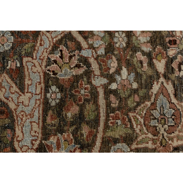 Antique Bakhtiari Rug With Intricate All-Over Scroll & Medallion Pattern For Sale - Image 4 of 12