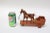 Hand-Carved Folk Art Horse Pulled Cart For Sale - Image 4 of 12