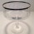 Platinum Rim Floral Etched Crystal Pedestal Bowl For Sale - Image 11 of 11
