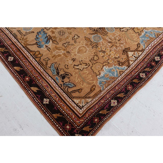 Beige Indian Agra Rug For Sale - Image 8 of 8