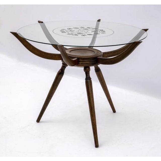 Wood Mid-Century Modern Spider Coffee Table by Carlo De Carli, Italy, 1950s For Sale - Image 7 of 7