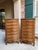 Pair Vintage French Chests 7 Drawer Semainier Louis XV Style Carved Oak For Sale - Image 4 of 18