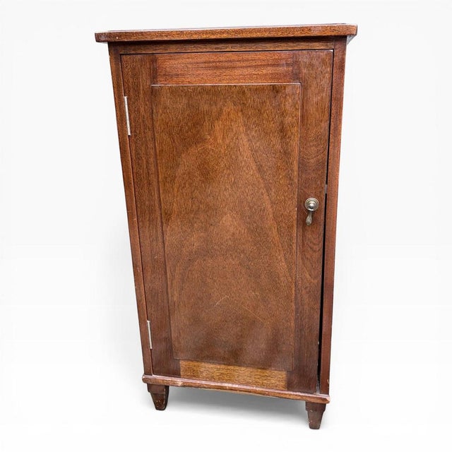 Arts & Crafts Oak Record Cabinet For Sale - Image 5 of 9