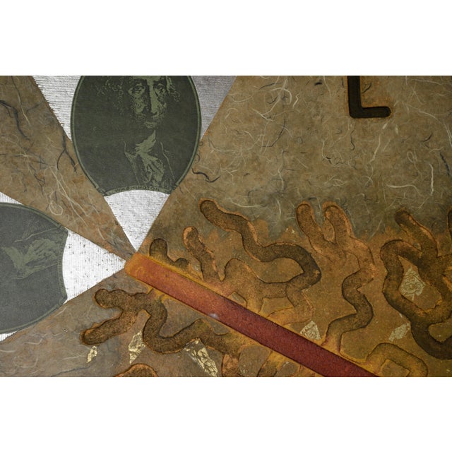 Modern "Blind Spot" Abstract Relief With Numismatic Patterns Sculpture by Mickey "Kano" Kane For Sale - Image 3 of 6