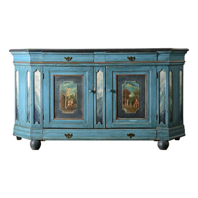 Italian 18th Century Painted Buffet For Sale