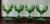 Vintage 1970s Fostoria Green "Moonstone" Sherbet Goblets - Set of 4 Fostoria Moonstone Green water glasses feature an...