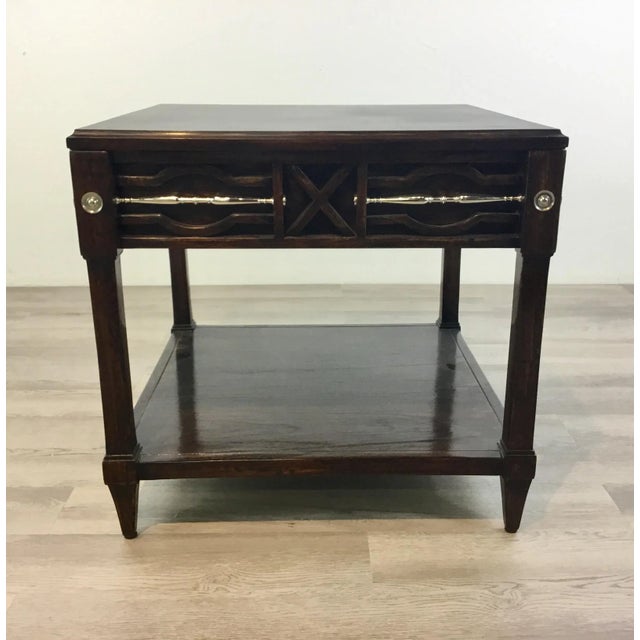 Ambella Home Modern Dark Walnut Finished Wood Spindle Cocktail Table For Sale In Atlanta - Image 6 of 6