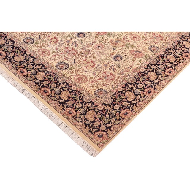 Shabby Chic Shabby Chic Irfan Pak-Persian Beige/Blue Wool Rug - 8'1'' X 10'2'' For Sale - Image 3 of 9