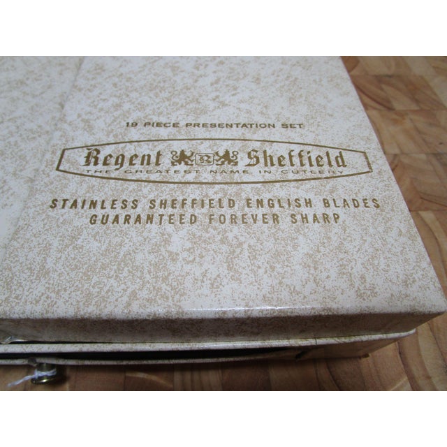 This cutlery set by Regent Sheffield features 19 pieces of stainless steel English blades designed to stay sharp. The...