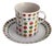 Berlin Parisian Spring Coffee Cup and Saucer by Hans-Theodor Baumann for Rosenthal Germany, 1981, Set of 2 For Sale